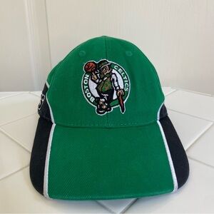 VINTAGE NBA BOSTON CELTICS Green Black RARE Dad Cap Baseball Hat Kids